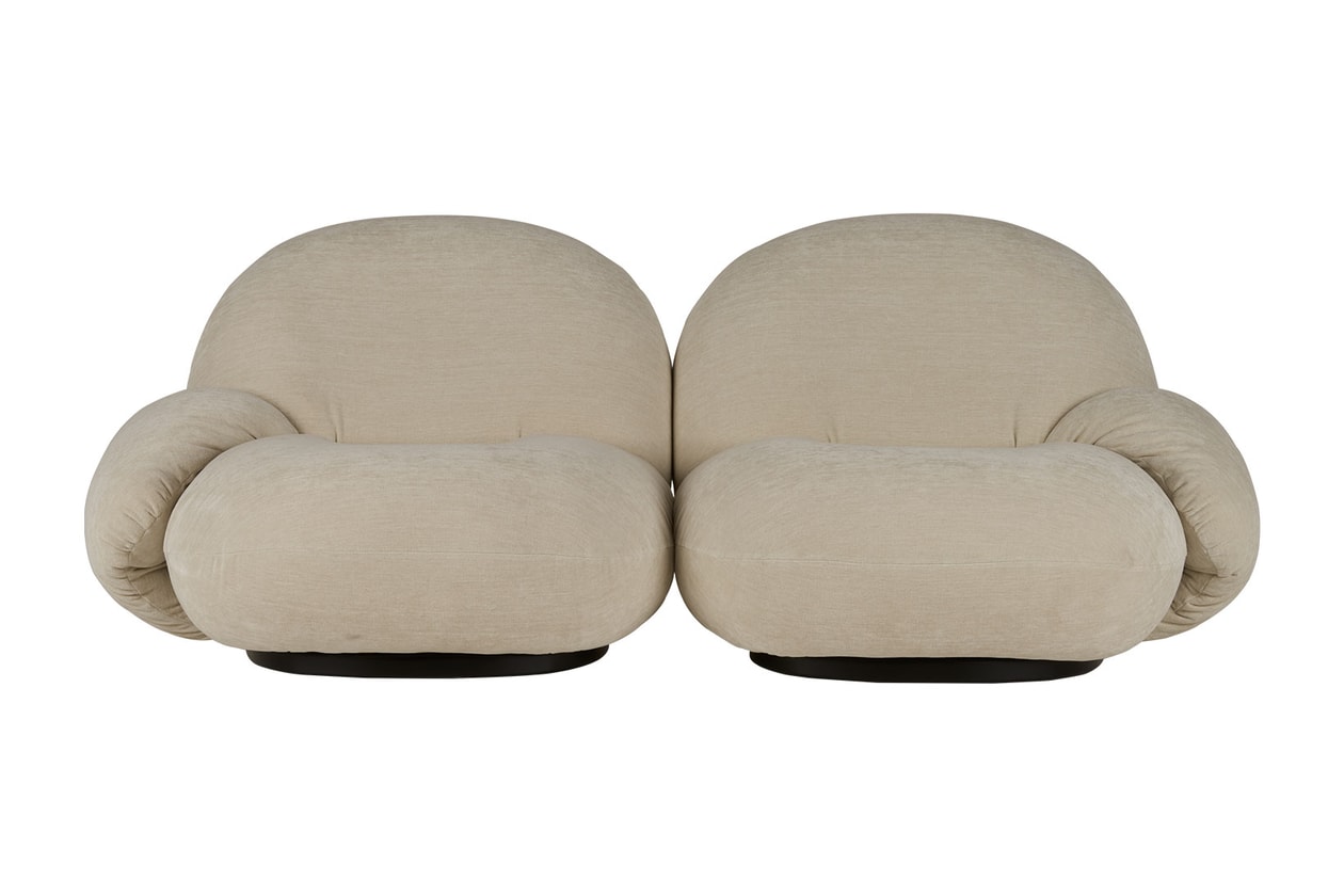 gubi minimalist lounge chairs pacha sofa ottoman couch armrest home interior design furniture price