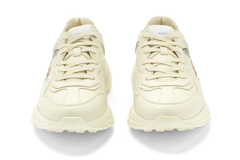 Gucci Rhyton Apple-Print Sneaker White