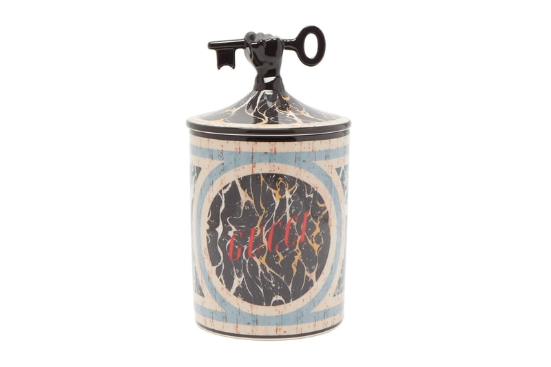 gucci home accessories souvenir from rome collection flora scented candles porcelain trinket jewelry boxes trays star eye mugs