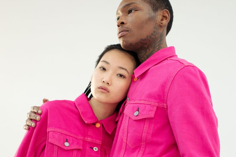 Heron Preston Designs Intentionally Distorted Denim for Levi's Collaboration