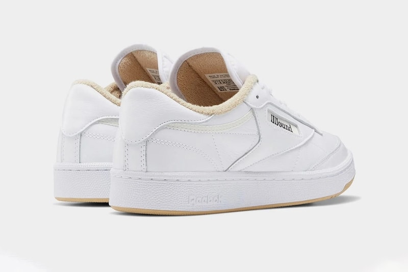 jjjjound reebok club c white tan minimalist sneakers collaboration release info