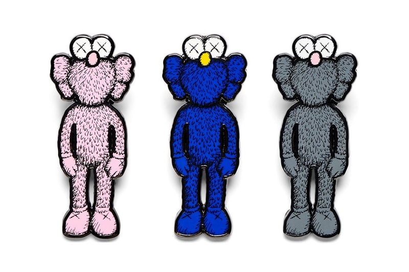 kaws ngv collection moma design store companion bff pin badges