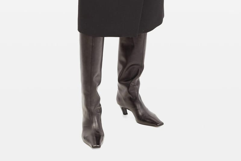 Nail the Square-Toe Trend With Khaite's Knee-High Boots
