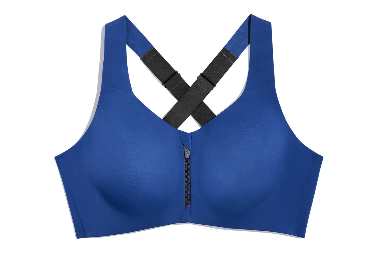 knix catalyst front zip sports bra electric blue berry black supportive inclusive quick dry sustainable gym workout