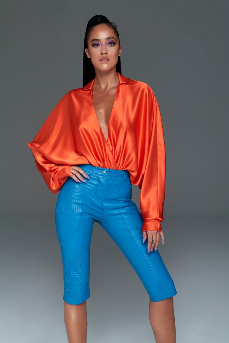 laquan smith spring summer 2021 lookbook 70s fashion dresses blouses bodysuits new york fashion week nyfw