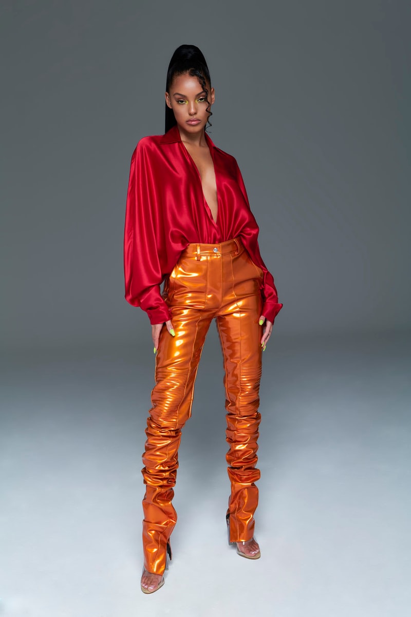 laquan smith spring summer 2021 lookbook 70s fashion dresses blouses bodysuits new york fashion week nyfw