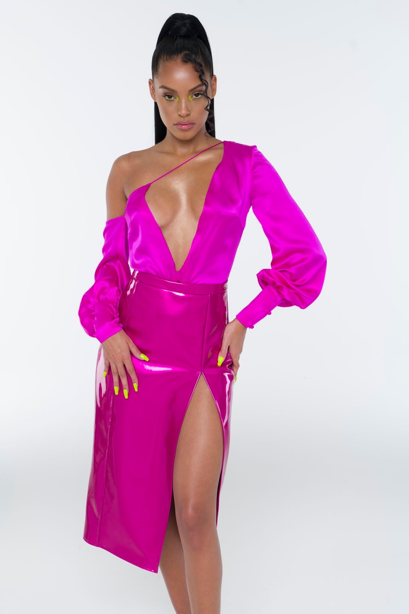 laquan smith spring summer 2021 lookbook 70s fashion dresses blouses bodysuits new york fashion week nyfw