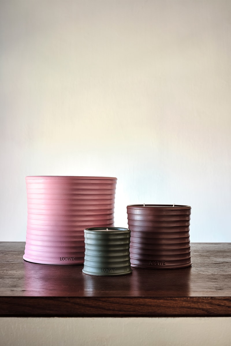 loewe home scents collection ceramic candles candlesticks diffusers fragrances