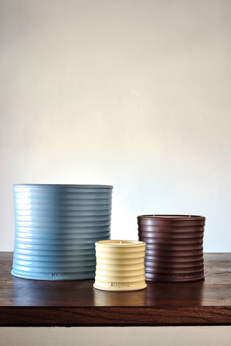 loewe home scents collection ceramic candles candlesticks diffusers fragrances