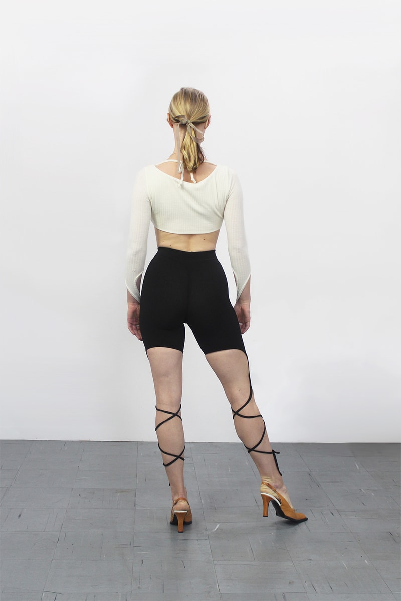 maroske peech fall winter collection dresses geotard leggings fashion purple pink yellow lookbook