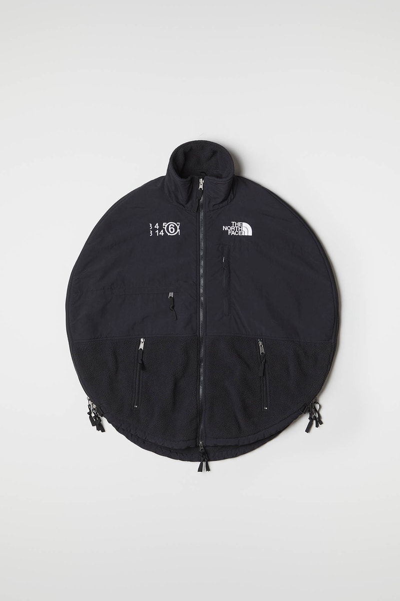 MM6 Maison Margiela The North Face Collaboration Fall Winter 2020 Circle Denali Jacket Black