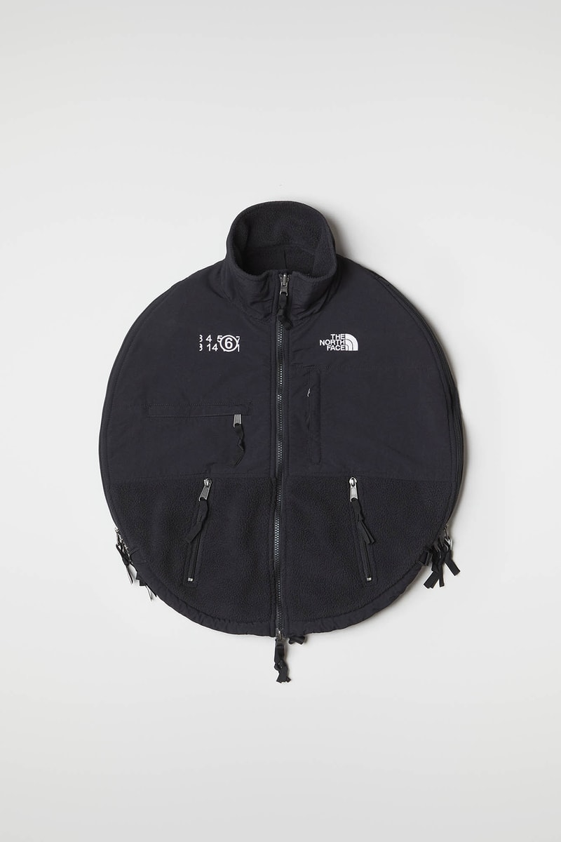 MM6 Maison Margiela The North Face Collaboration Fall Winter 2020 Circle Denali Top Black