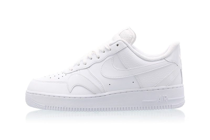 nike air force 1 low lv8 sneakers white colorways misplaced swoosh sneakerhead footwear shoes