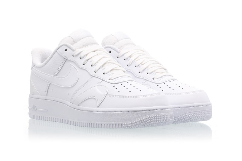 nike air force 1 low lv8 sneakers white colorways misplaced swoosh sneakerhead footwear shoes