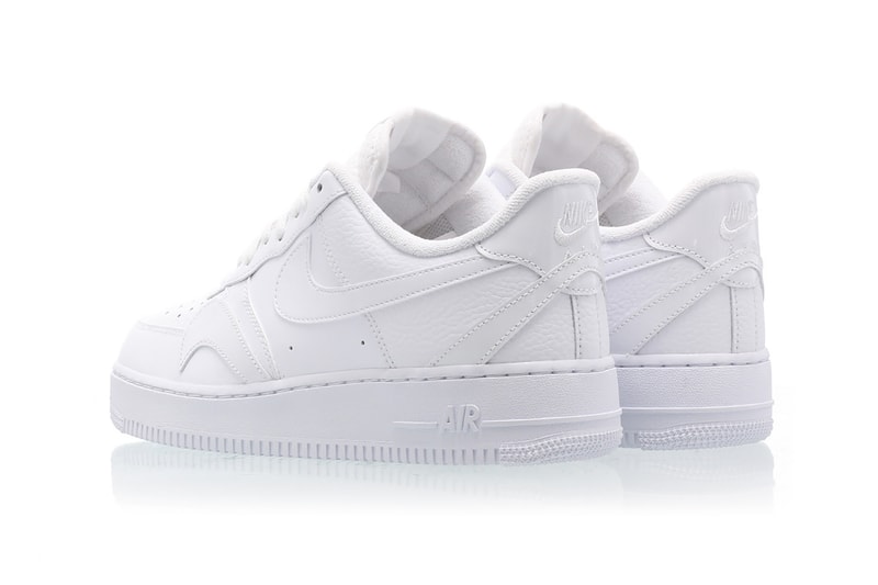 nike air force 1 low lv8 sneakers white colorways misplaced swoosh sneakerhead footwear shoes