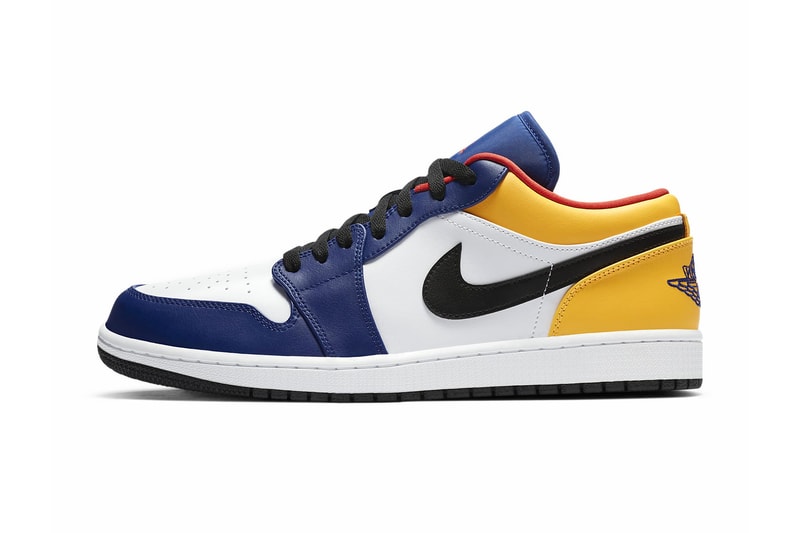 nike air jordan 1 mid low deep royal blue track red laser orange yellow sneakers release info