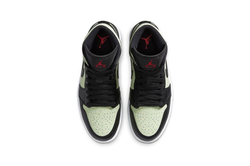 nike air jordan 1 mid se womens sneakers pastel green black red white shoes footwear sneakerhead