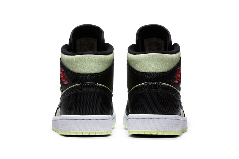 nike air jordan 1 mid se womens sneakers pastel green black red white shoes footwear sneakerhead