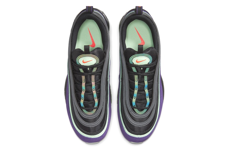 nike air max 97 halloween glow in the dark slime suede 