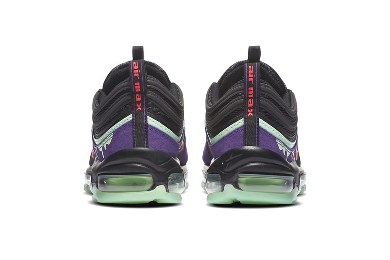 nike air max 97 halloween glow in the dark slime suede 