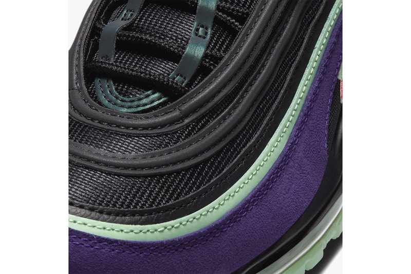 nike air max 97 halloween glow in the dark slime suede 