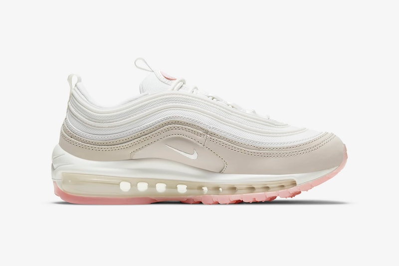 nike air max 97 womens sneakers beige white pink colorway shoes footwear sneakerhead