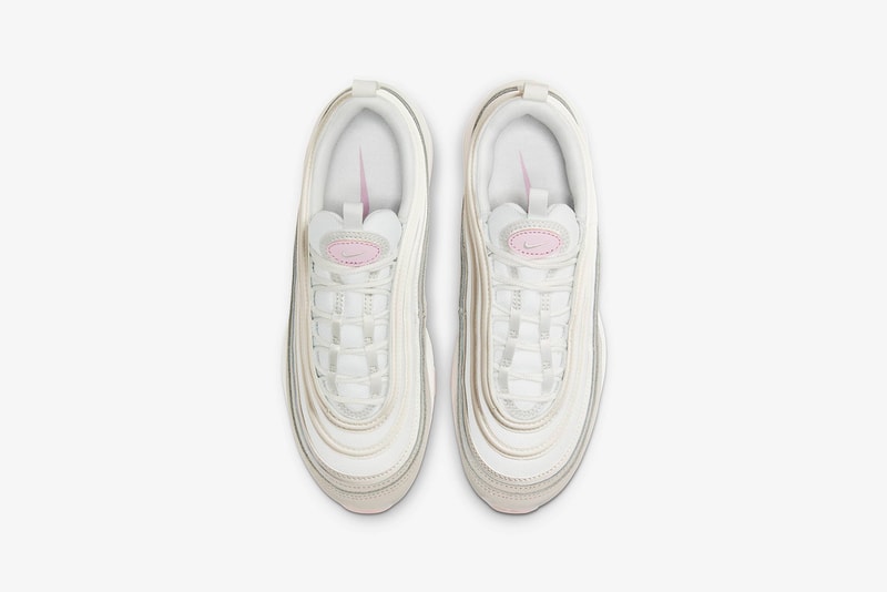 nike air max 97 womens sneakers beige white pink colorway shoes footwear sneakerhead