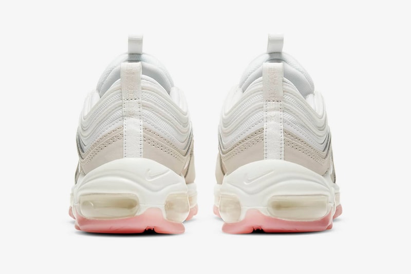 nike air max 97 womens sneakers beige white pink colorway shoes footwear sneakerhead