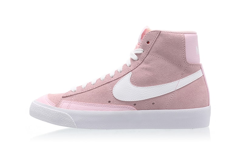 nike blazer mid vintage 77 womens sneakers pink white shoes footwear sneakerhead 