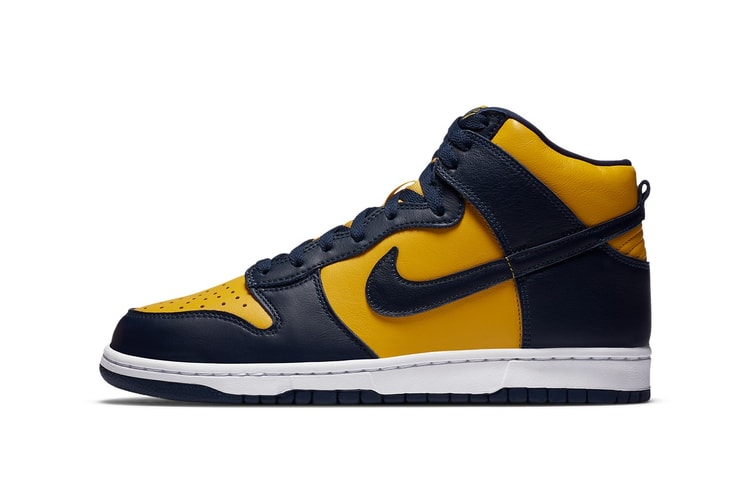 Nike Adds "Michigan" Colorway to Its Lineup of Dunk High Kicks