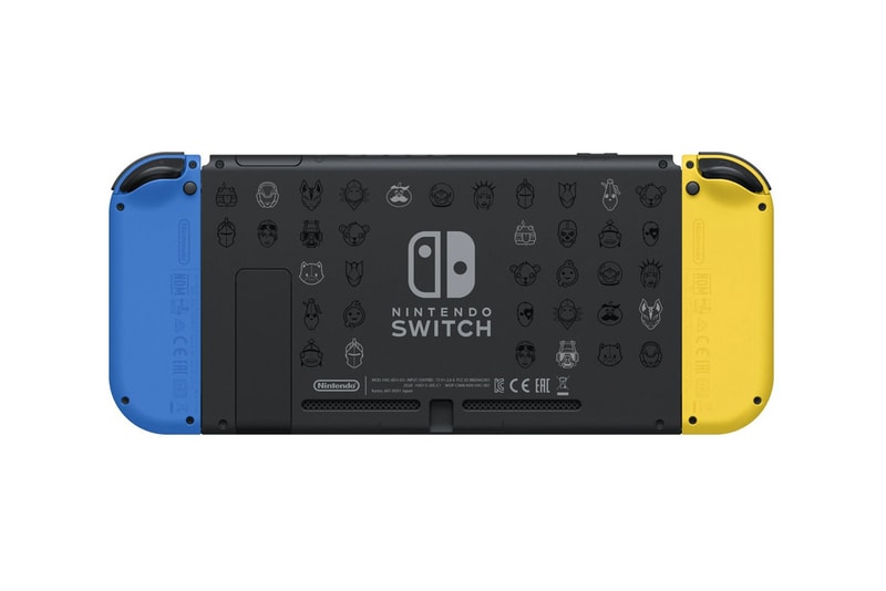nintendo switch fortnite yellow blue gaming console europe