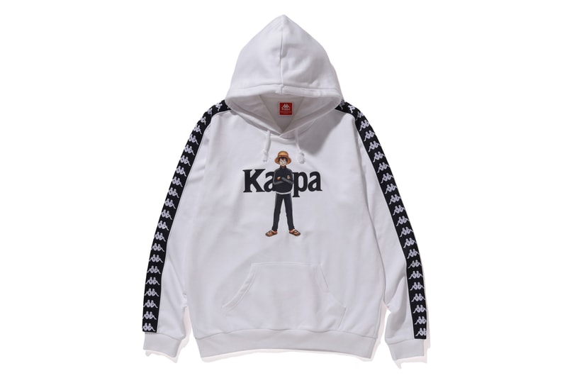 kappa one piece fall winter collaboration release hoodies t-shirts luffy law boa hancock anime manga 