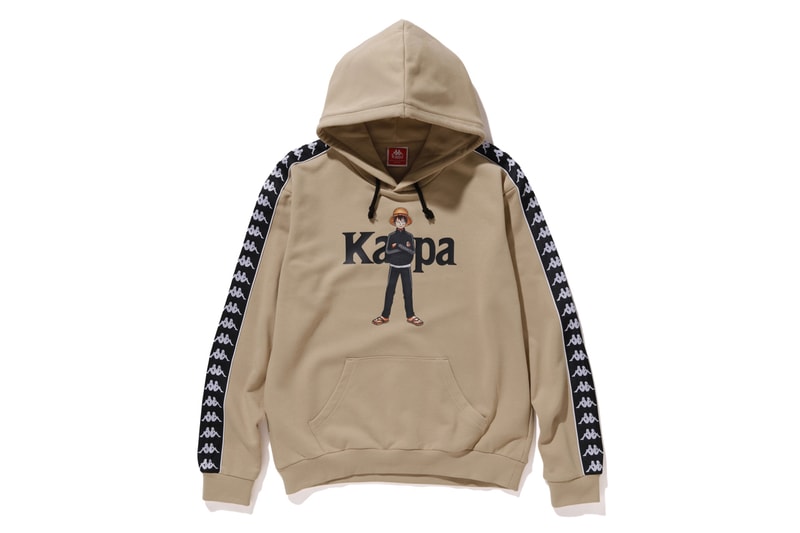 kappa one piece fall winter collaboration release hoodies t-shirts luffy law boa hancock anime manga 