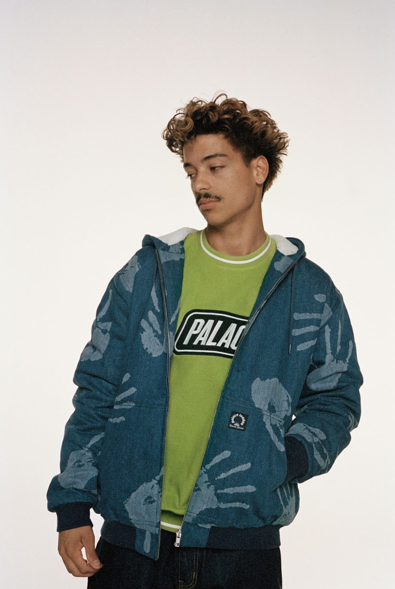 palace skateboard winter lookbook gore-tex outerwear fleece jackets suede bomber knit sweaters release info