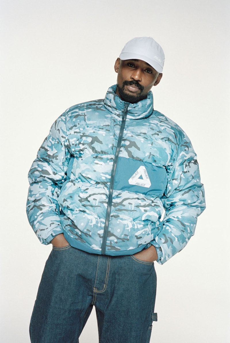 palace skateboard winter lookbook gore-tex outerwear fleece jackets suede bomber knit sweaters release info