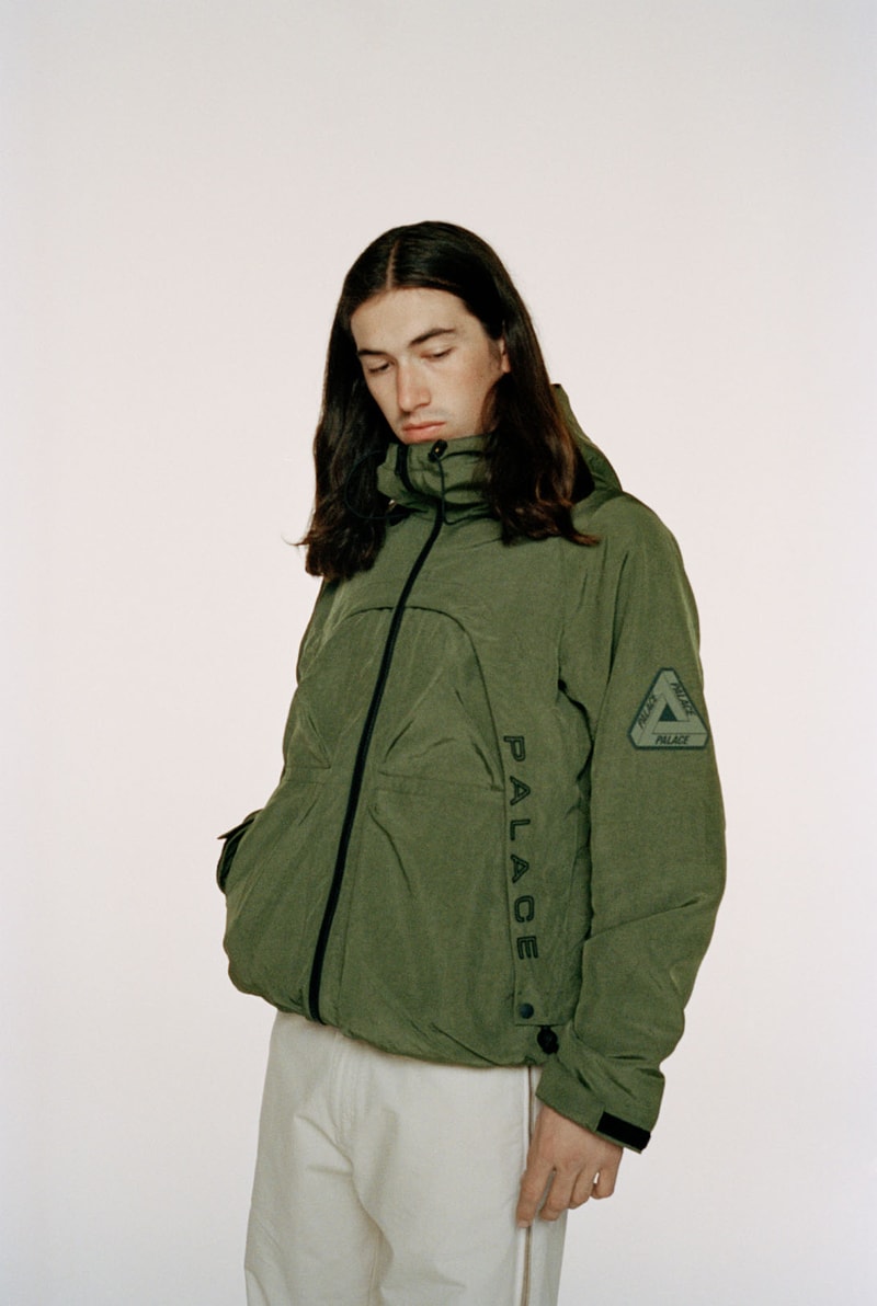 palace skateboard winter lookbook gore-tex outerwear fleece jackets suede bomber knit sweaters release info