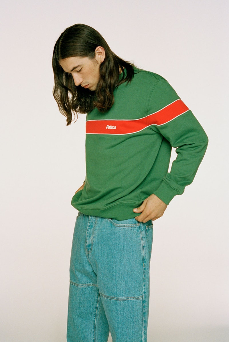 palace skateboard winter lookbook gore-tex outerwear fleece jackets suede bomber knit sweaters release info