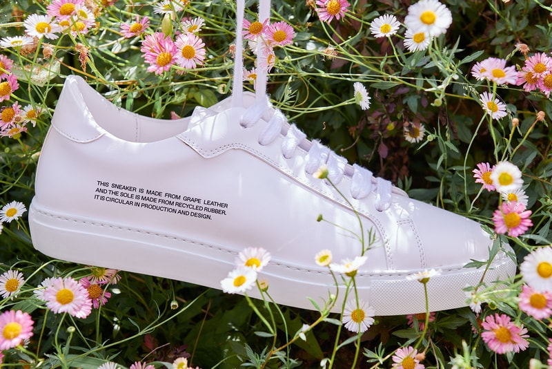 Pangaia Sneaker White Zero-Waste Grape Leather