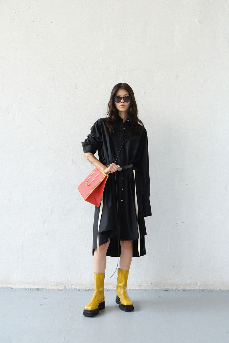 peter do spring summer 2021 collection lookbook minimalist dresses coats bags suits shirts