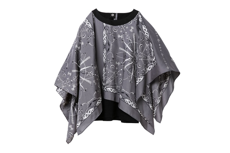 sacai dr woo kids fall winter capsule collaboration bandana print jackets skirts shirts chitose abe release