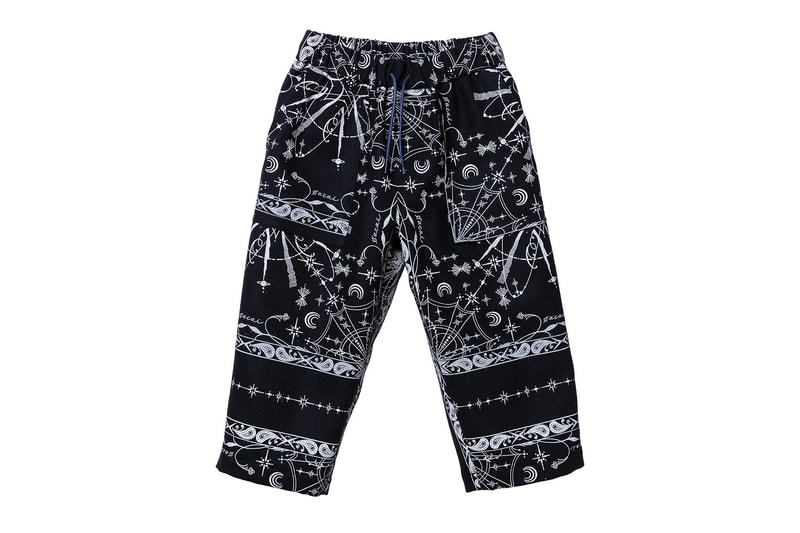 sacai dr woo kids fall winter capsule collaboration bandana print jackets skirts shirts chitose abe release