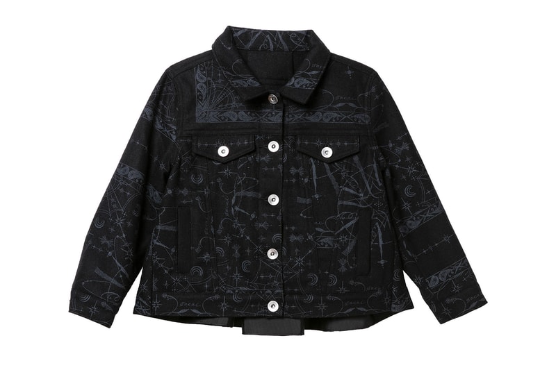 sacai dr woo kids fall winter capsule collaboration bandana print jackets skirts shirts chitose abe release