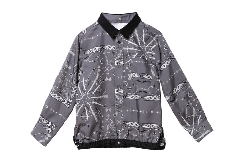 sacai dr woo kids fall winter capsule collaboration bandana print jackets skirts shirts chitose abe release