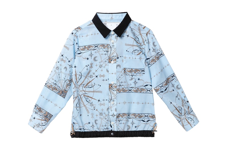 sacai dr woo kids fall winter capsule collaboration bandana print jackets skirts shirts chitose abe release