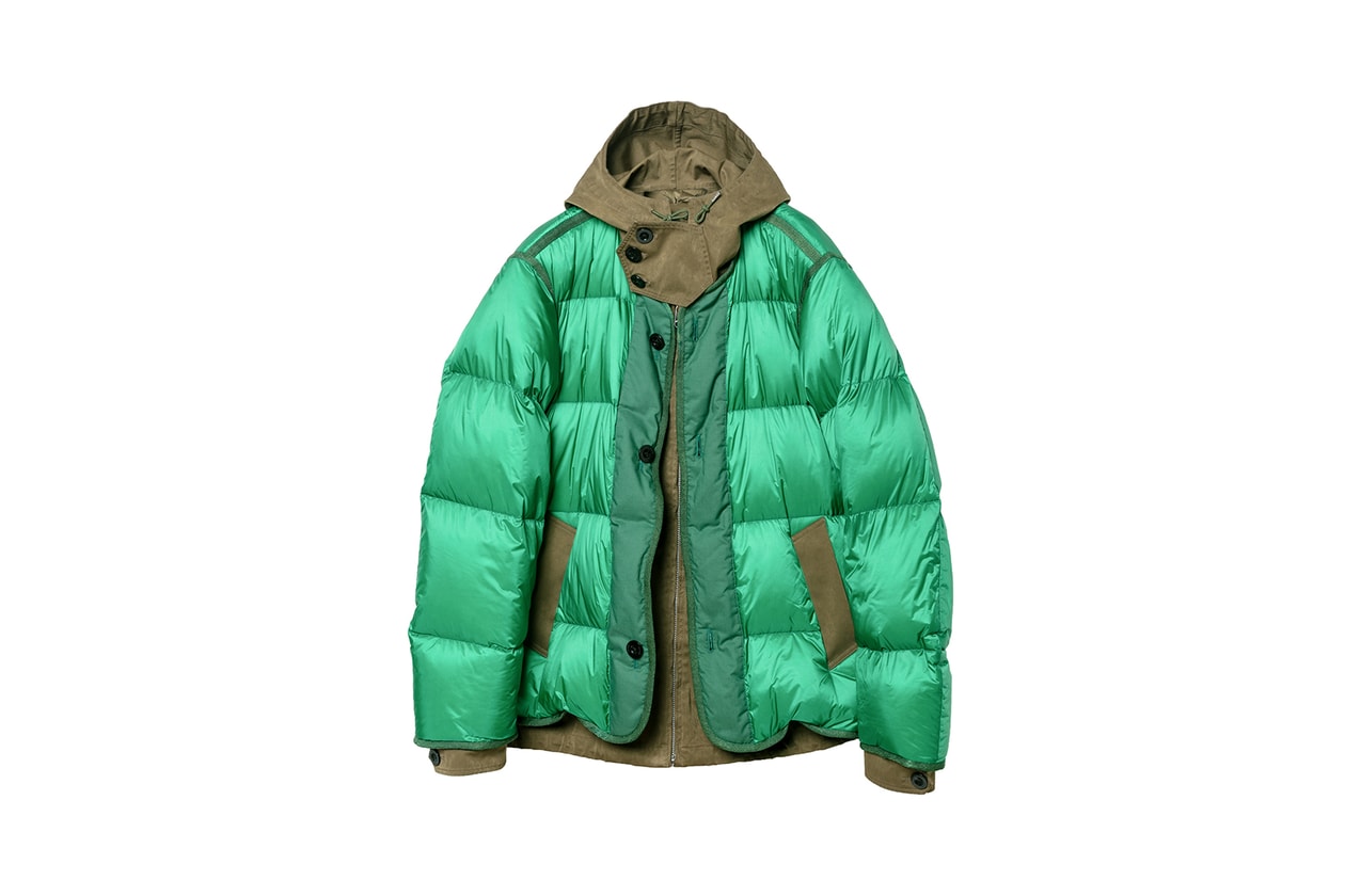 sacai ten c fall winter collaboration menswear outerwear jackets coats backstage