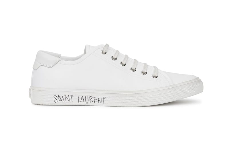 Saint Laurent's White Canvas Sneakers Define Minimal Luxury