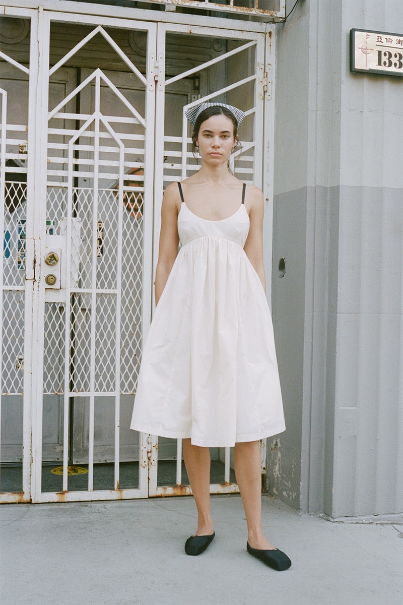 sandy liang spring summer 2021 fleece jackets dresses sara rabin collaboration new york fashion week nyfw lookbook interview