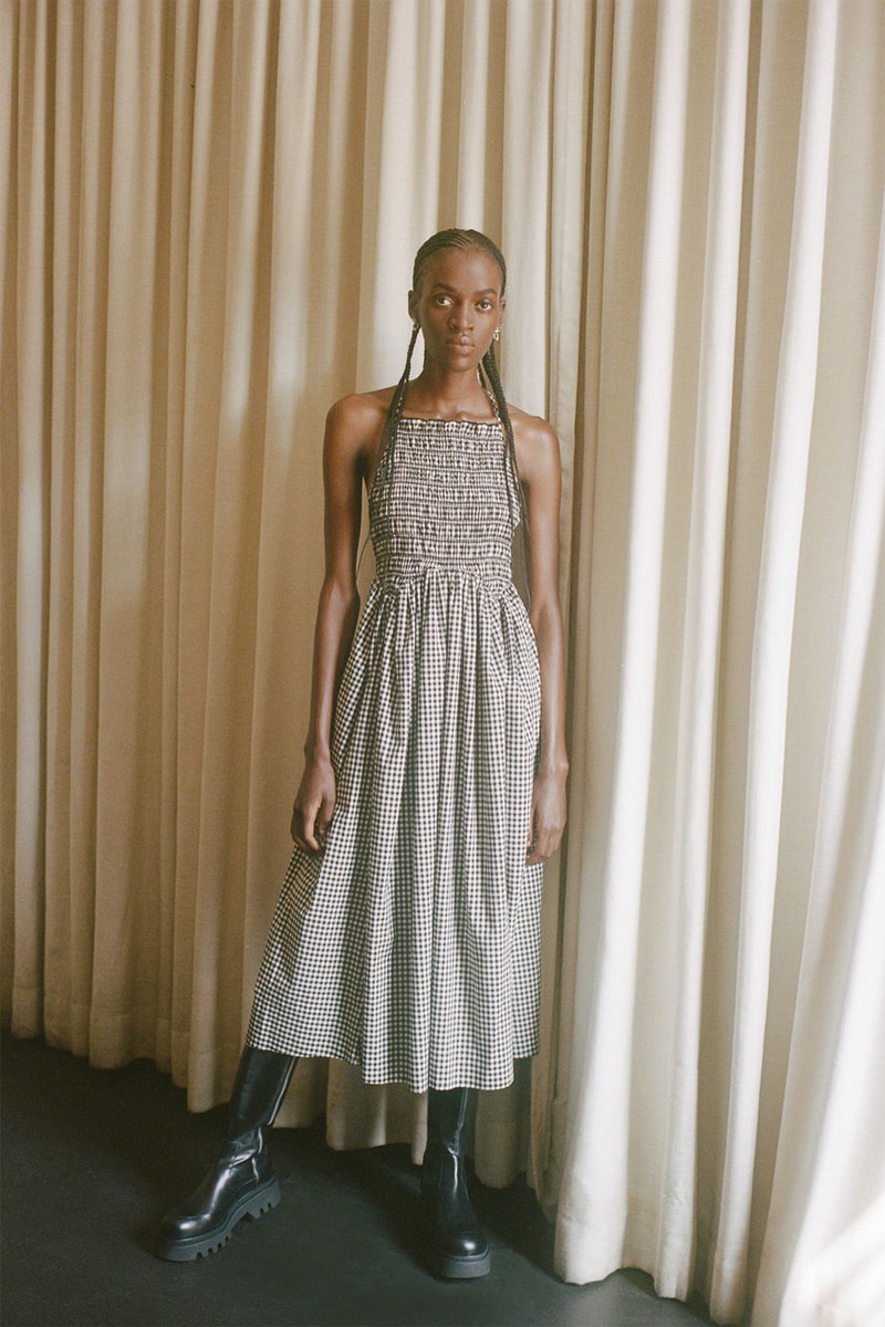 sandy liang spring summer 2021 fleece jackets dresses sara rabin collaboration new york fashion week nyfw lookbook interview