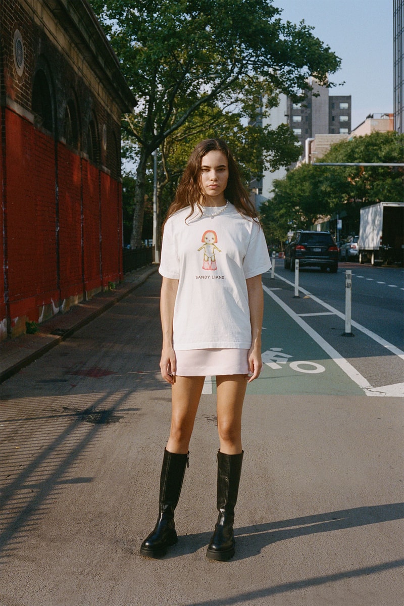 sandy liang spring summer 2021 fleece jackets dresses sara rabin collaboration new york fashion week nyfw lookbook interview