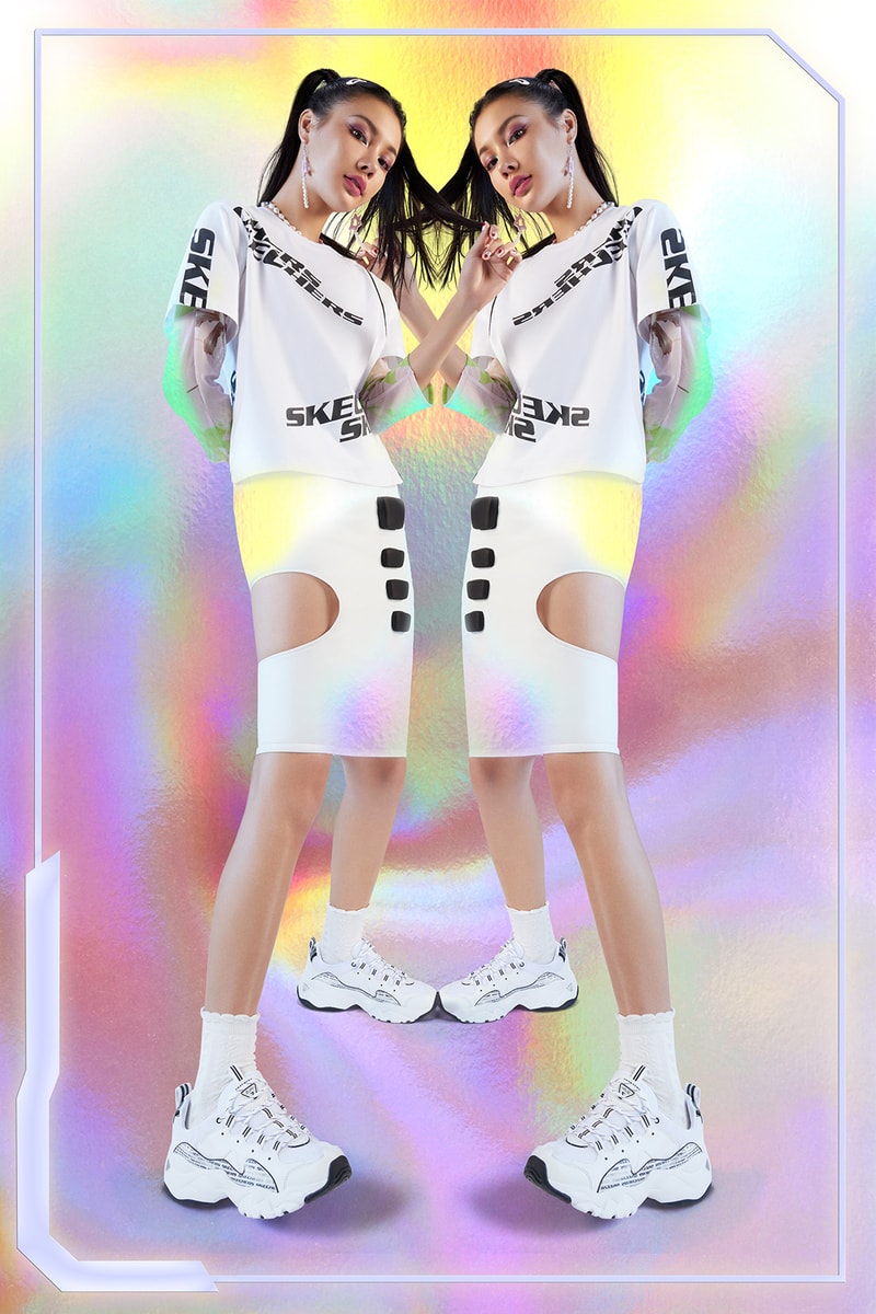 skechers holographic collection dlites 3.0 energy sneakers 2000s retro nostalgic release